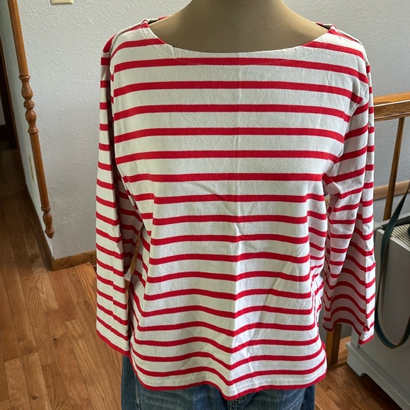 J. Crew Tops - J Crew classic boat neck t shirt. Size Large.